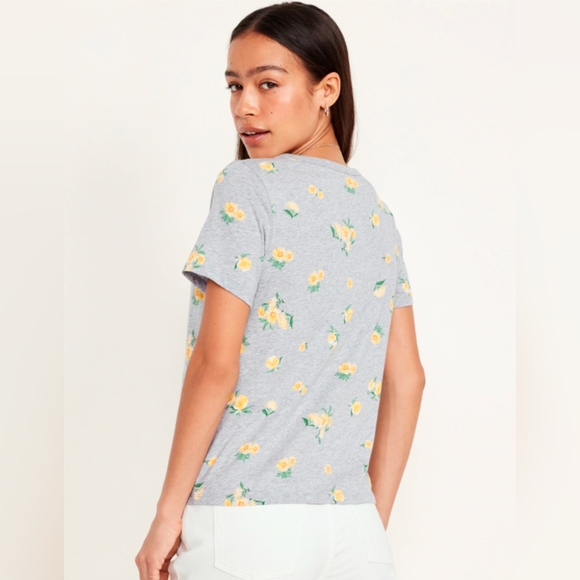 New Ladies Cotton V-Neck Daisy XS - Picture 2 of 8